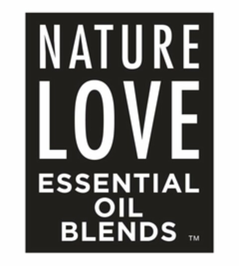 NATURE LOVE ESSENTIAL OIL BLENDS Logo (USPTO, 22.07.2017)