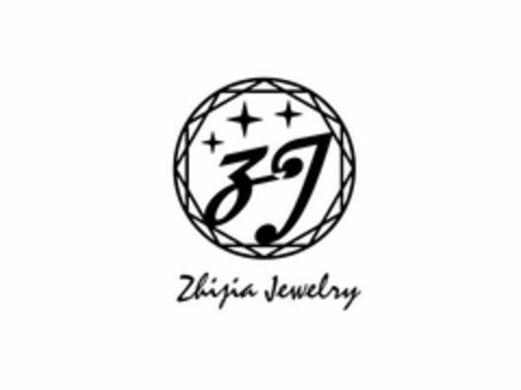 ZJ ZHIJIA JEWELRY Logo (USPTO, 27.07.2017)