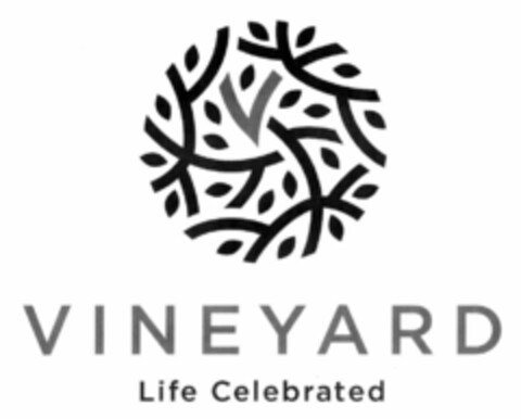 V VINEYARD LIFE CELEBRATED Logo (USPTO, 26.01.2018)