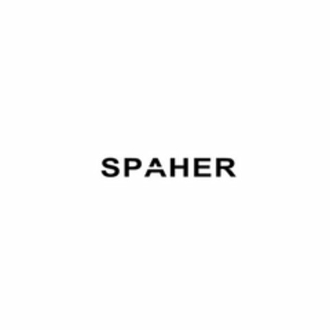 SPAHER Logo (USPTO, 05/25/2018)
