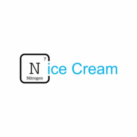N7 NITROGEN ICE CREAM Logo (USPTO, 27.07.2018)