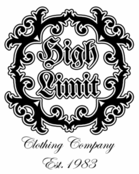 HIGH LIMIT CLOTHING COMPANY EST.1983 Logo (USPTO, 14.09.2009)