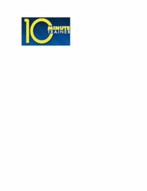 10 MINUTE TRAINER Logo (USPTO, 28.09.2009)