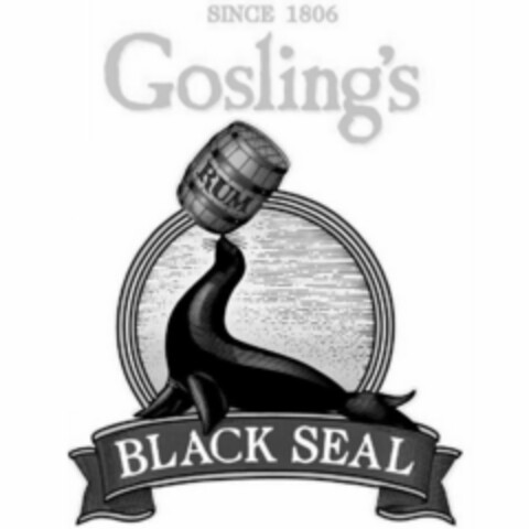 BLACK SEAL GOSLING'S RUM SINCE 1806 Logo (USPTO, 01/28/2010)