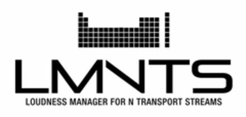 LMNTS LOUDNESS MANAGER FOR N TRANSPORT STREAMS Logo (USPTO, 05.04.2012)