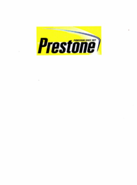 PRESTONE PIONEERING SINCE 1927 Logo (USPTO, 26.04.2012)
