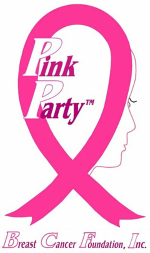 PINK PARTY BREAST CANCER POUNDATION, INC. Logo (USPTO, 02/06/2014)