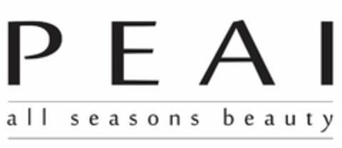 PEAI ALL SEASONS BEAUTY Logo (USPTO, 11.06.2014)