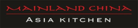 MAINLAND CHINA ASIA KITCHEN Logo (USPTO, 02/14/2015)