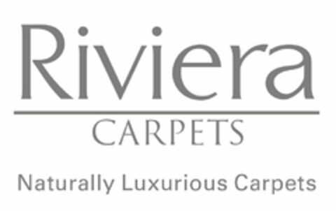 RIVIERA CARPETS NATURALLY LUXURIOUS CARPETS Logo (USPTO, 17.03.2016)