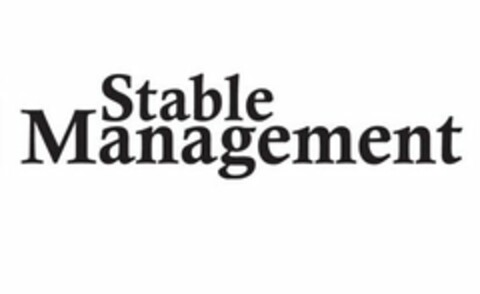 STABLE MANAGEMENT Logo (USPTO, 18.08.2016)