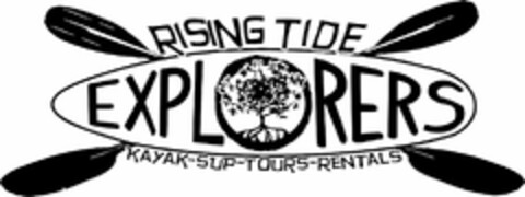 RISING TIDE EXPLORERS KAYAK-SUP-TOURS-RENTALS Logo (USPTO, 11/02/2016)