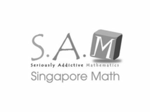 S.A.M. SERIOUSLY ADDICTIVE MATHEMATICS SINGAPORE MATH Logo (USPTO, 29.12.2017)