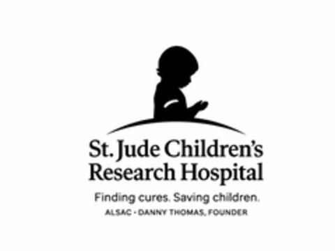 ST. JUDE CHILDREN'S RESEARCH HOSPITAL FINDING CURES. SAVING CHILDREN. ALSAC ·  DANNY THOMAS, FOUNDER Logo (USPTO, 06/29/2018)