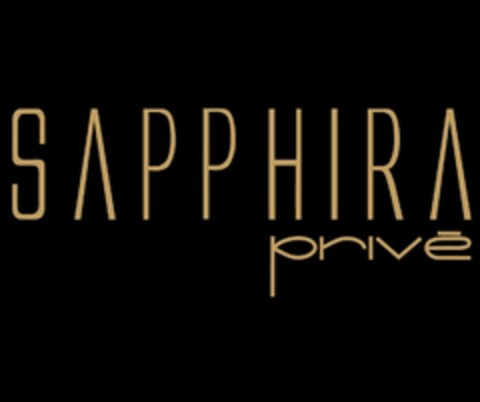 SAPPHIRA PRIVE Logo (USPTO, 09.01.2019)