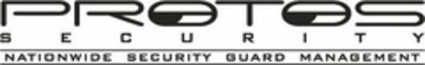 PROTOS S E C U R I T Y NATIONWIDE SECURITY GUARD MANAGEMENT Logo (USPTO, 04/25/2019)