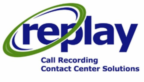 REPLAY CALL RECORDING CONTACT CENTER SOLUTIONS Logo (USPTO, 14.05.2019)