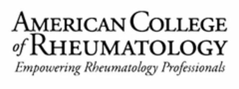 AMERICAN COLLEGE OF RHEUMATOLOGY EMPOWERING RHEUMATOLOGY PROFESSIONALS Logo (USPTO, 06/21/2019)