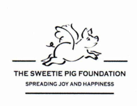 THE SWEETIE PIG FOUNDATION SPREADING JOY AND HAPPINESS Logo (USPTO, 01.02.2010)