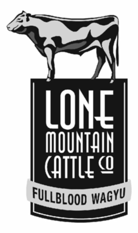 LONE MOUNTAIN CATTLE CO FULLBLOOD WAGYU Logo (USPTO, 06/21/2010)