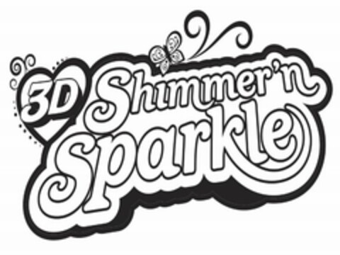 3D SHIMMER 'N SPARKLE Logo (USPTO, 02.11.2010)