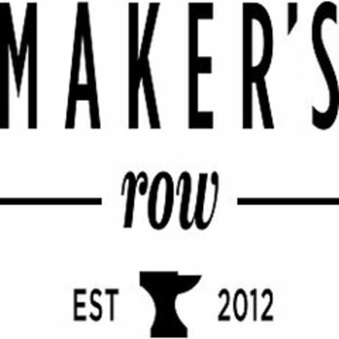 MAKER'S ROW EST 2012 Logo (USPTO, 15.01.2013)