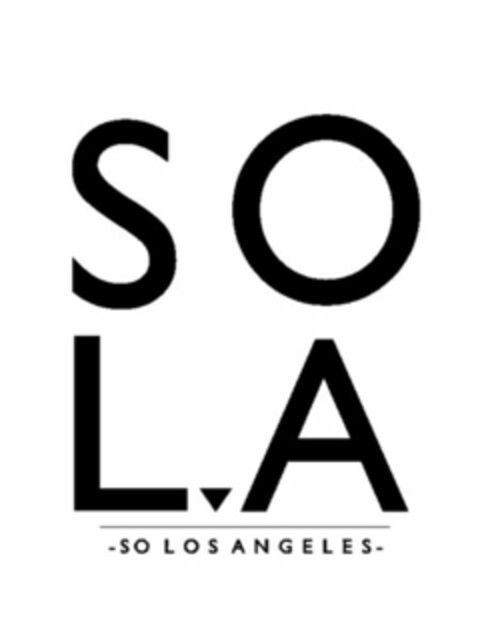 S O L A -SO LOS ANGELES- Logo (USPTO, 08.04.2013)