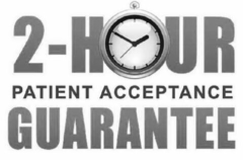 2-HOUR PATIENT ACCEPTANCE GUARANTEE Logo (USPTO, 20.03.2014)