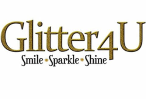 GLITTER 4 U SMILE SPARKLE SHINE Logo (USPTO, 06/05/2014)