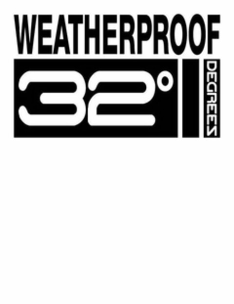 WEATHERPROOF 32° DEGREES Logo (USPTO, 05.06.2014)