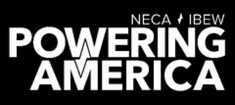 NECA IBEW POWERING AMERICA Logo (USPTO, 10.10.2014)