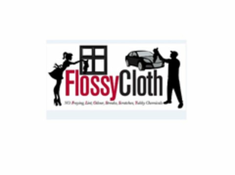 FLOSSYCLOTH NO: FRAYING, LINT, ODOUR, STREAKS, SCRATCHES, YUKKY CHEMICALS Logo (USPTO, 03.02.2015)