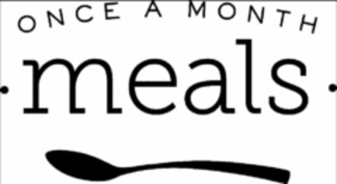 ONCE A MONTH · MEALS · Logo (USPTO, 20.04.2015)