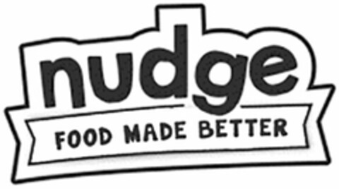 NUDGE FOOD MADE BETTER Logo (USPTO, 29.06.2015)