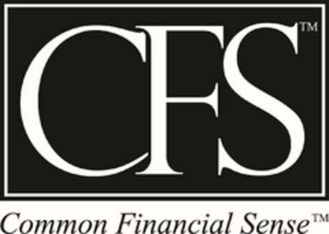CFS COMMON FINANCIAL SENSE Logo (USPTO, 09.04.2016)