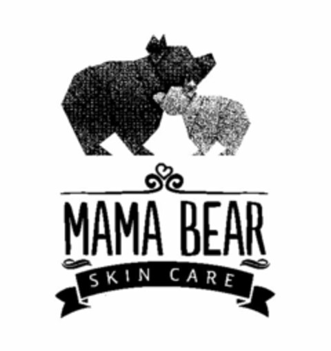 MAMA BEAR SKIN CARE Logo (USPTO, 25.05.2016)