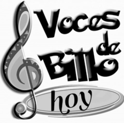 VOCES DE BILLO HOY Logo (USPTO, 10/04/2016)