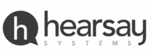 H HEARSAY SYSTEMS Logo (USPTO, 23.11.2016)