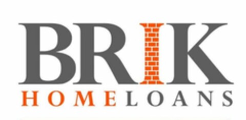 BRIK HOME LOANS Logo (USPTO, 24.01.2017)