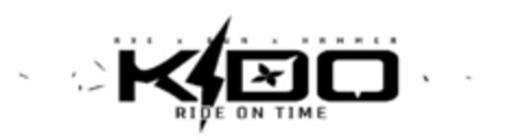 K I D O RIDE ON TIME AXE X GUN X HAMMER Logo (USPTO, 05.04.2017)