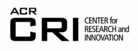 ACR CRI CENTER FOR RESEARCH AND INNOVATION Logo (USPTO, 04/11/2017)