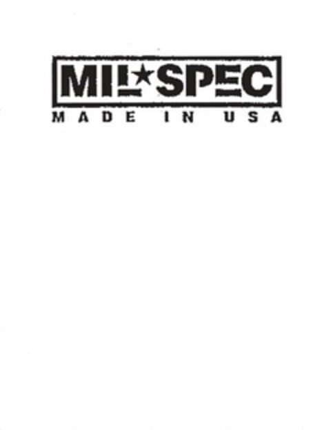 MIL SPEC MADE IN USA Logo (USPTO, 24.04.2017)