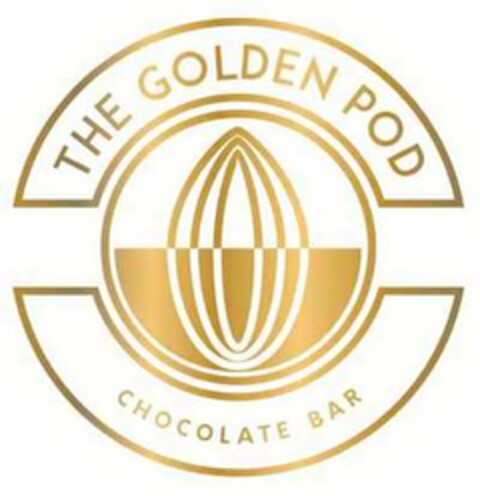 THE GOLDEN POD CHOCOLATE BAR Logo (USPTO, 06/26/2017)