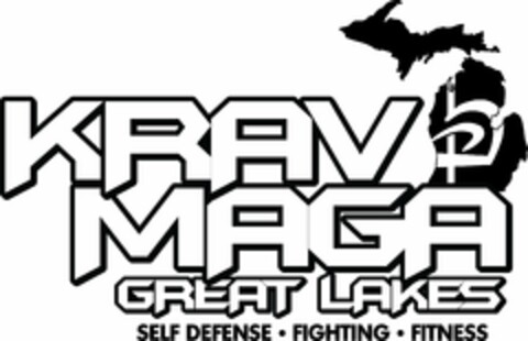 KRAV MAGA GREAT LAKES SELF DEFENSE · FIGHTING · FITNESS Logo (USPTO, 10/12/2017)