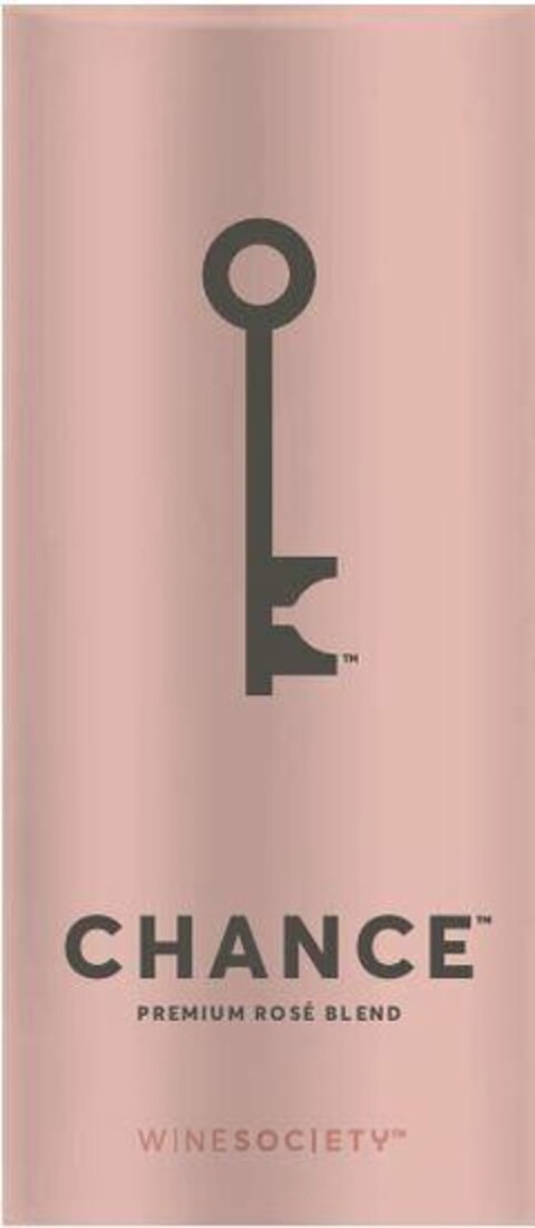 CHANCE PREMIUM BLEND ROSÉ WINE SOCIETY Logo (USPTO, 26.03.2018)