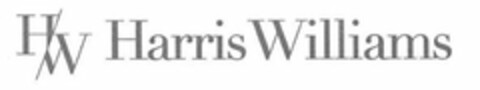 H/W HARRIS WILLIAMS Logo (USPTO, 25.06.2018)