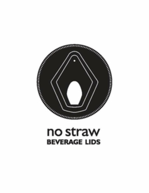 NO STRAW BEVERAGE LIDS Logo (USPTO, 08/23/2018)