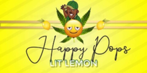 HAPPY POPS LIT LEMON Logo (USPTO, 12.04.2019)