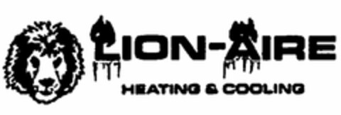 LION-AIRE HEATING & COOLING Logo (USPTO, 04/26/2019)