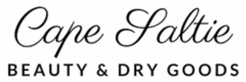 CAPE SALTIE BEAUTY & DRY GOODS Logo (USPTO, 05.05.2019)